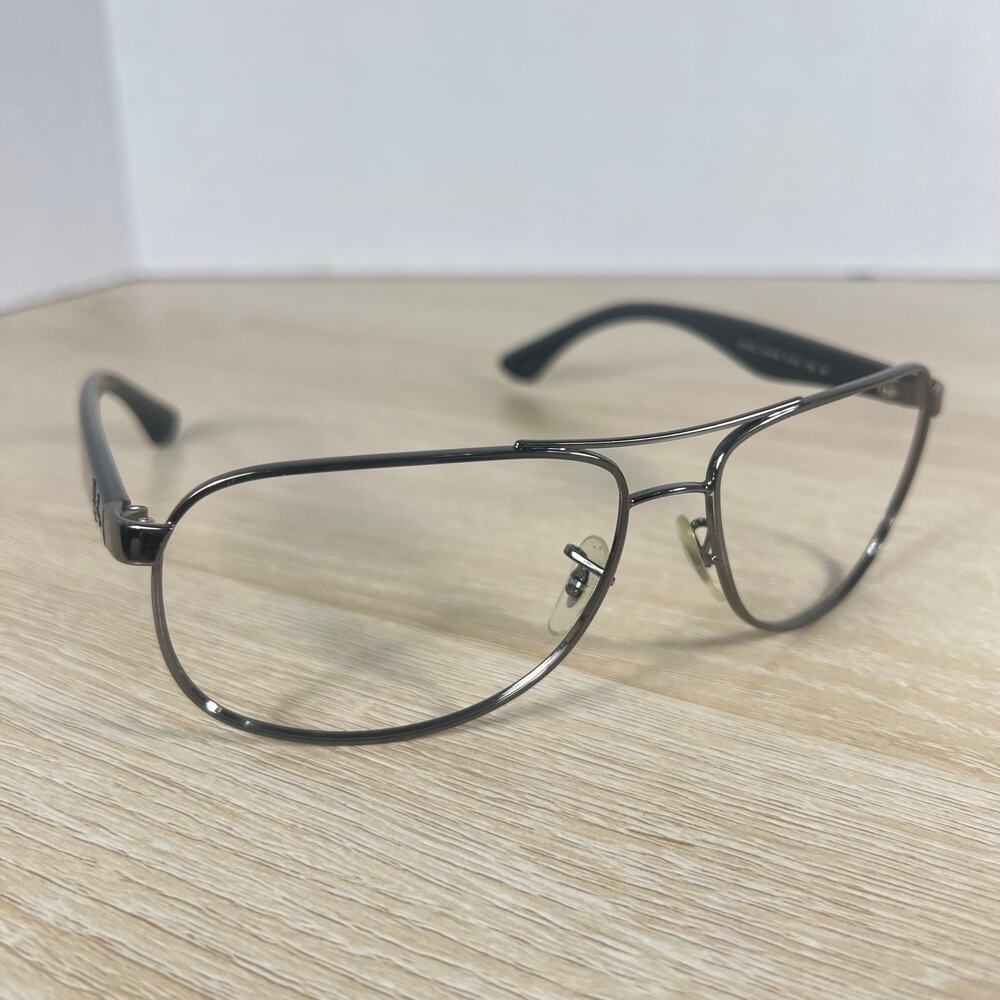 Ray-Ban RB3502 004/58 Aviator Gunmetal Sunglasses Frames Only 61-14-135 Italy